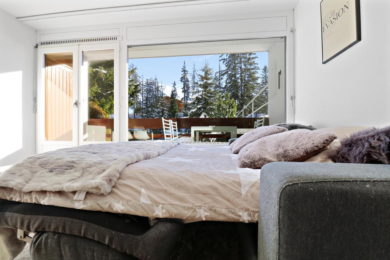 Appartement Cosy Et Renove Au Coeur De La Station Crans-Montana Exterior foto