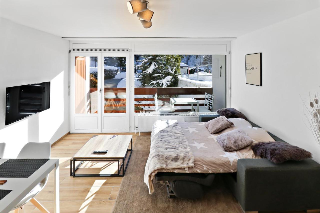 Appartement Cosy Et Renove Au Coeur De La Station Crans-Montana Exterior foto